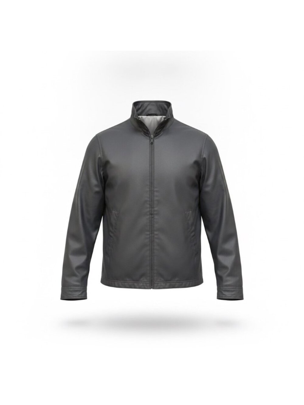 Gap Mens Black Cotton Coated Zip-Up Lightweight Jacket With Pockets Size L